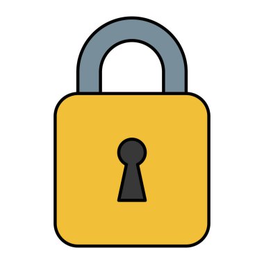 güvenli güvenli asma kilit simgesi