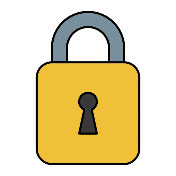Safe secure padlock icon — Stock Vector
