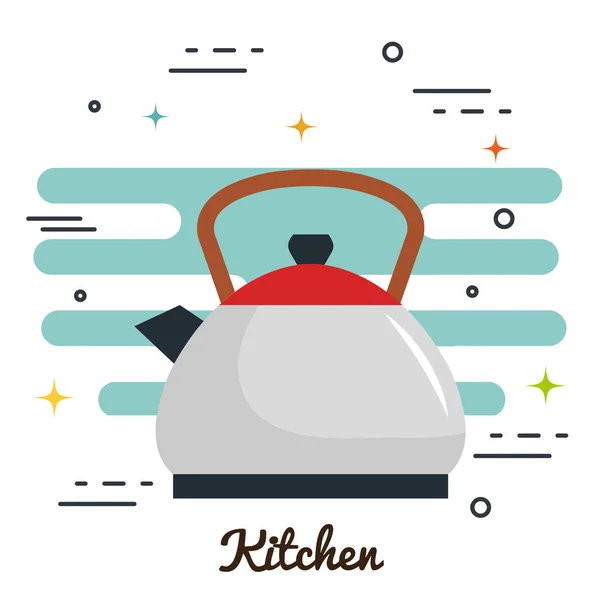 Renkli mutfak eşyaları tasarımı — Stok Vektör