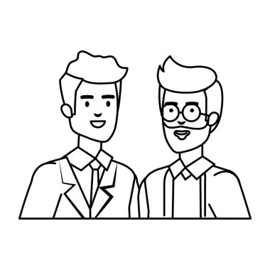 profesyoneller doktorlar karakter avatarları