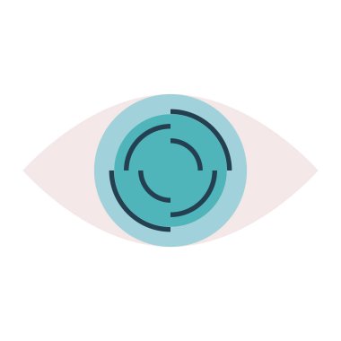 insan göz izole simgesi