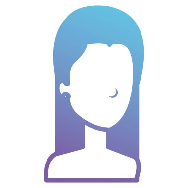 güzel ve genç kadın gömleksiz karakter