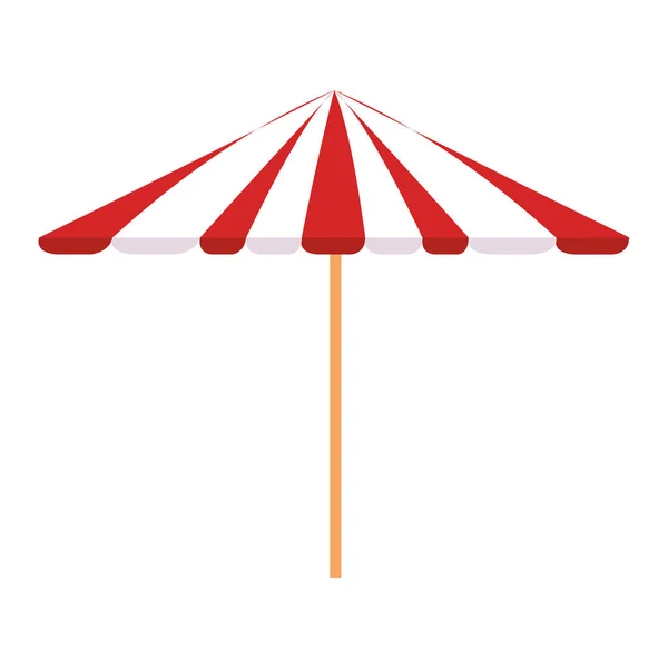 Ikona parasol piknik na białym tle — Wektor stockowy