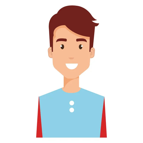 Fiatal férfi avatar karakter — Stock Vector