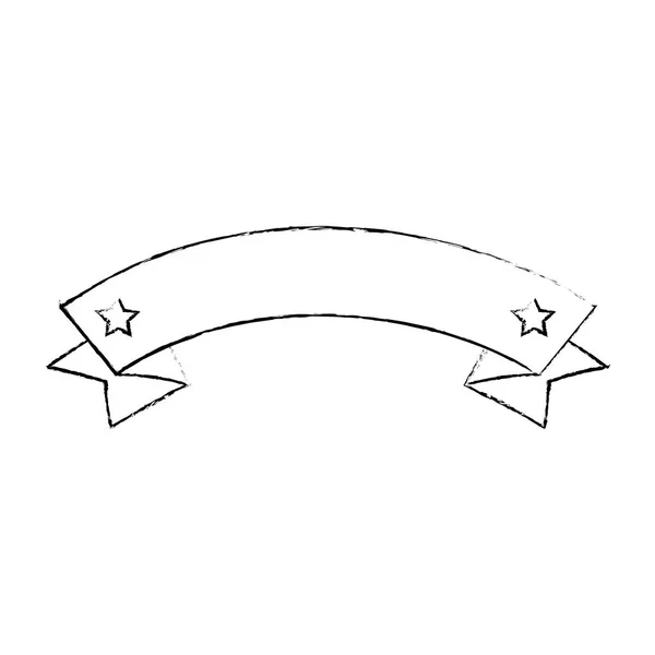 Cadre de ruban icône isolée — Image vectorielle