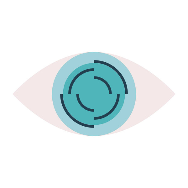 human eye isolated icon