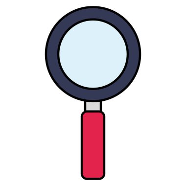 Büyüteç izole simgesini