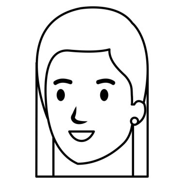 güzel ve genç kadın baş