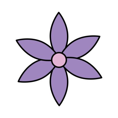 güzel çiçek dekoratif simgesi