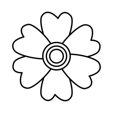 güzel çiçek dekoratif simgesi