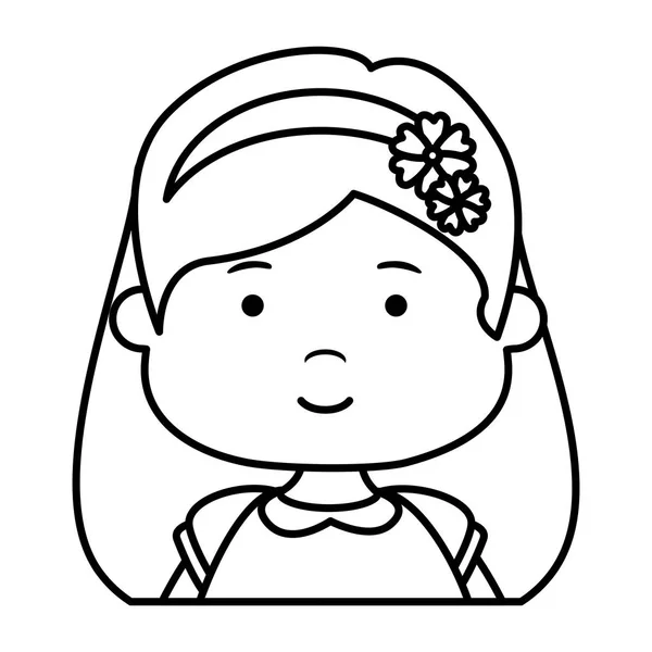 小女孩第一个圣餐字符 — 图库矢量图片