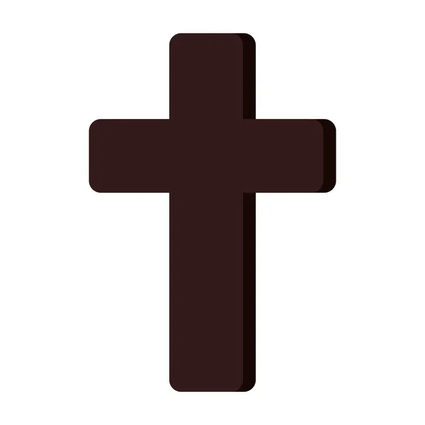 First communion wooden cross — Stock Vector