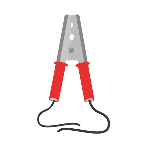 Abrazaderas de cable actual icono — Vector de stock