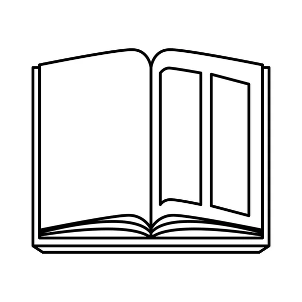 Livro de texto ícone aberto —  Vetores de Stock