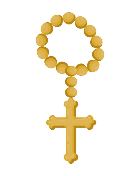 Священна католицька розарійна ікона — стоковий вектор