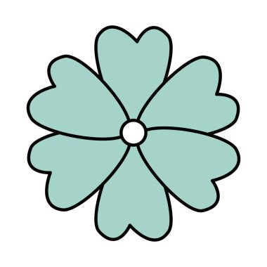 güzel çiçek dekoratif simgesi