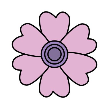 güzel çiçek dekoratif simgesi