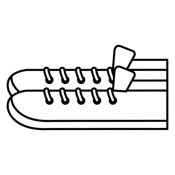 Zapato estilo joven icono — Vector de stock