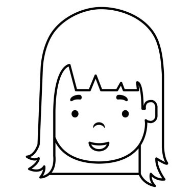 küçük kız kafa simgesi