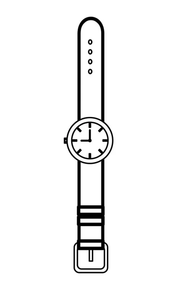 Reloj de pulsera icono accesorio — Vector de stock