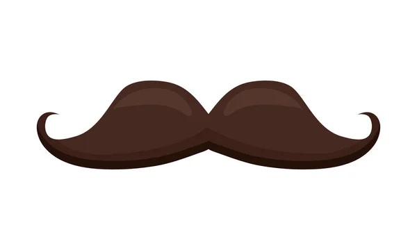 Mustasch hipster ikon — Stock vektor