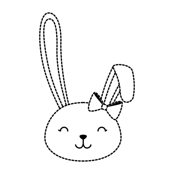 Mignonne tête de lapin célébration de Pâques — Image vectorielle