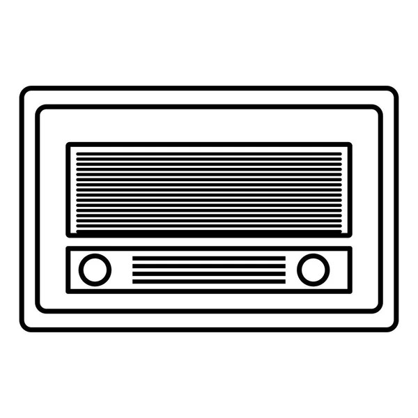 Viejo estilo vintage de radio — Archivo Imágenes Vectoriales