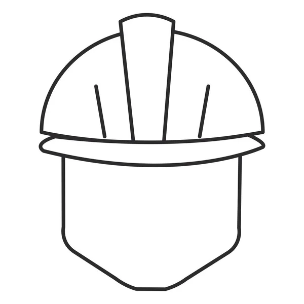 Trabalhador cabeça com avatar capacete — Vetor de Stock