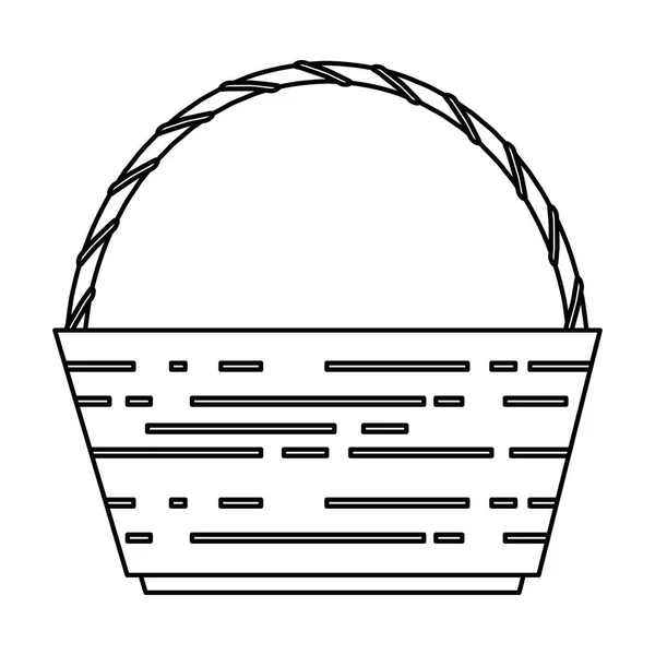 empty basket clip art black and white