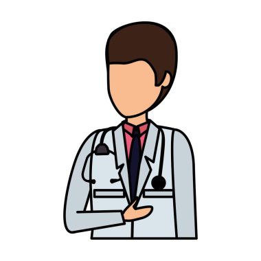 profesyonel doktor avatar karakter