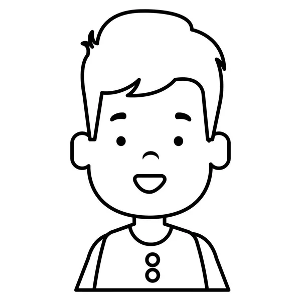 Heureux petit garçon personnage — Image vectorielle