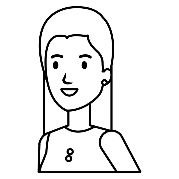 Businesswoman avatar character icon — Stock Vector