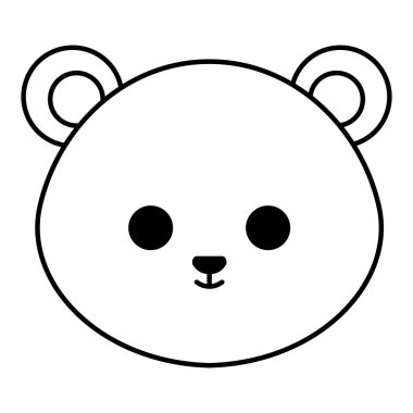 sevimli ayı kafa karakteri