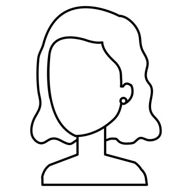 güzel ve genç kadın gömleksiz karakter