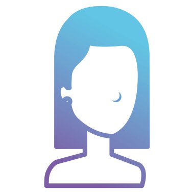 güzel ve genç kadın gömleksiz karakter