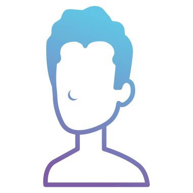 genç adam gömleksiz avatar karakter