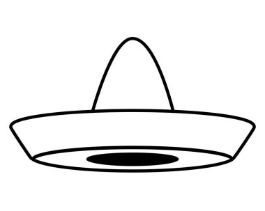 Geleneksel Meksika şapkası.