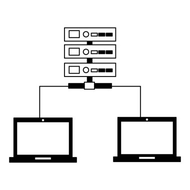 veritabanı sunucu merkezi bağlantı bilgisayarları