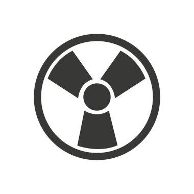 nükleer enerji izole simge