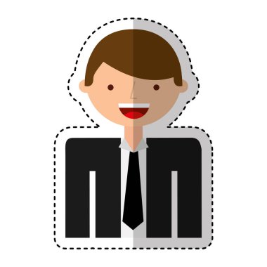 işadamı karakter izole simgesi