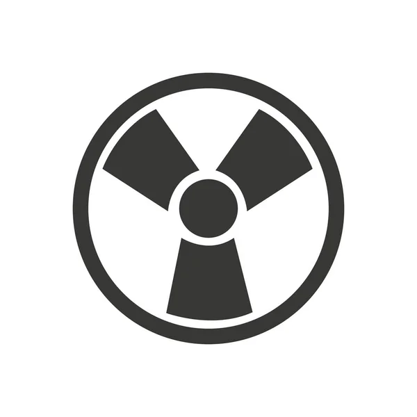 Σύμβολο πυρηνικής ενέργειας απομονωμένο εικονίδιο — Διανυσματικό Αρχείο