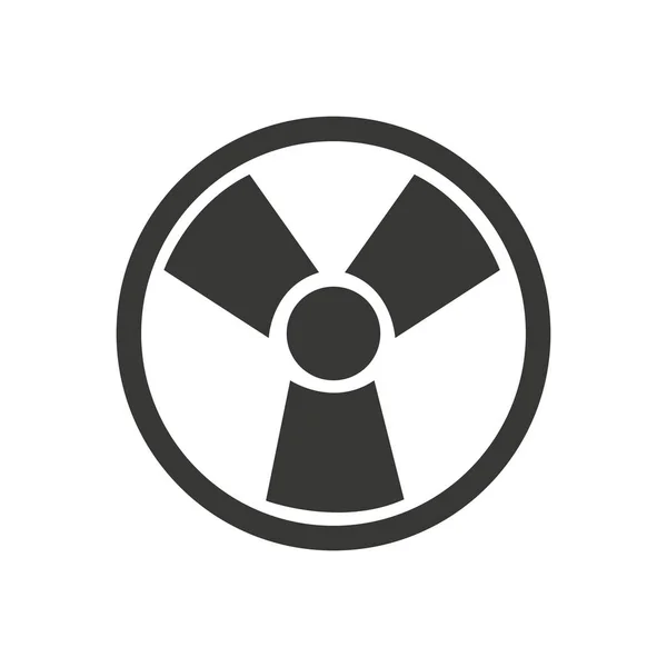 Symbol der Atomenergie isoliert — Stockvektor