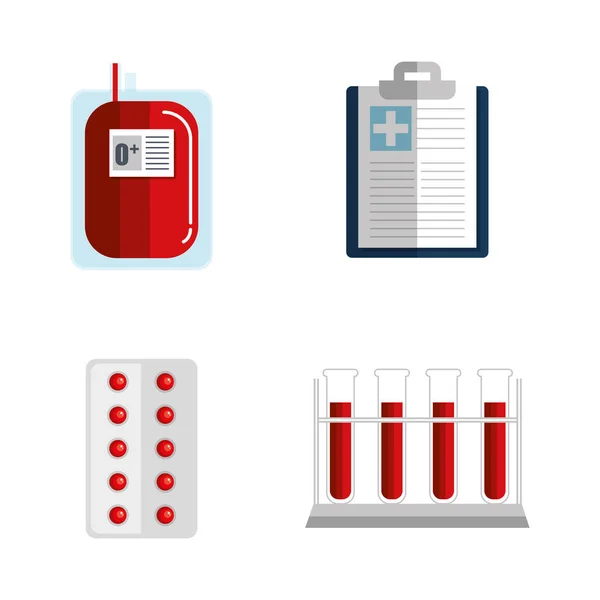 Desenho de doação de sangue — Vetor de Stock