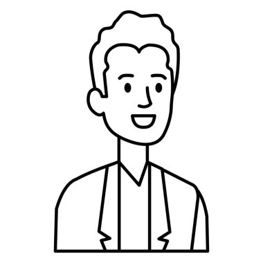 işadamı avatar karakter simgesi