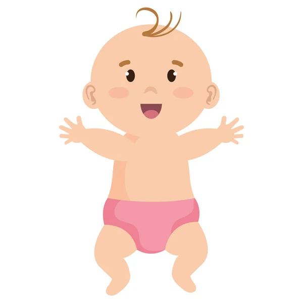 Pequeno menino bebê ícone — Vetor de Stock