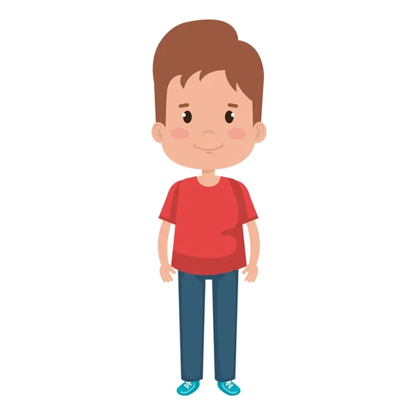 Personaje de niño feliz — Vector de stock