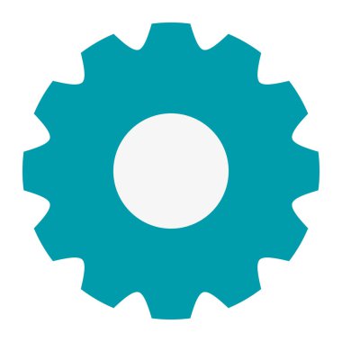 Gears'ı makine izole simgesi