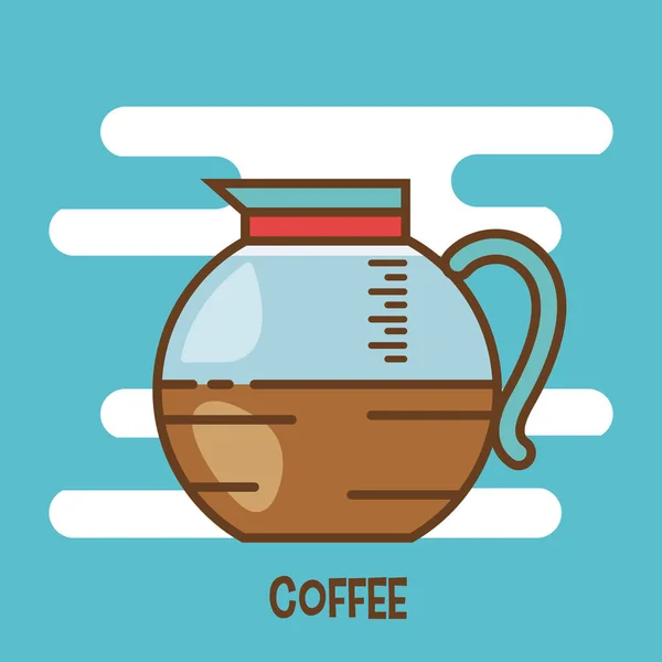 Koffie vectorillustratie — Stockvector