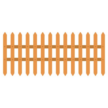 ahşap çit izole simge