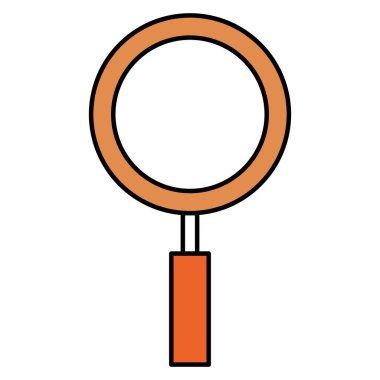 Büyüteç izole simgesini